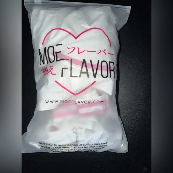 Moe Flavor White and Pink LATEX SUCCUBUS NURSE Halloween costume - Picture 5 of 7